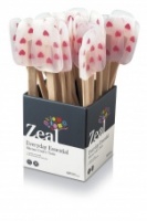Heart pattern spatula silicone, wooden handle CKS Zeal